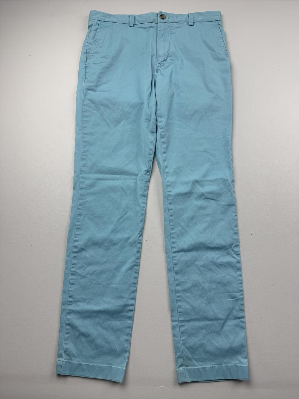 Vineyard Vines Pants Mens 32x34 Blue Stretch Chino Flat Front Casual Summer